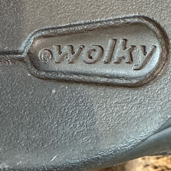 Wolky Liana Black & Metallic 3 Strap Foam Footbed Comfy leather Sandals, Size 41 - Picture 11 of 12